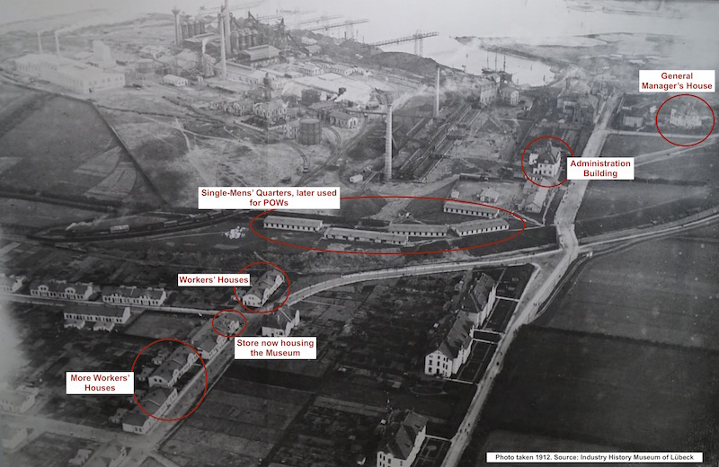 Aerial view of the Iron Foundry taken in 1912